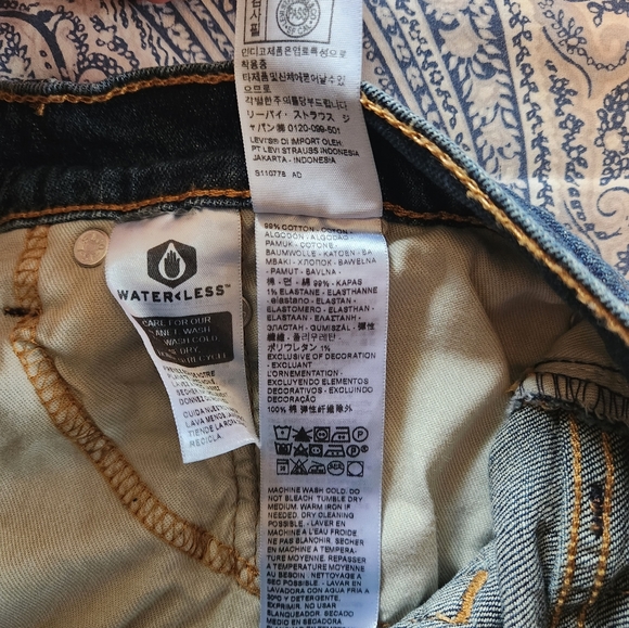 Levi's 511 Slim Fit Jeans Medium Blue 38" x 32" - Picture 4 of 4